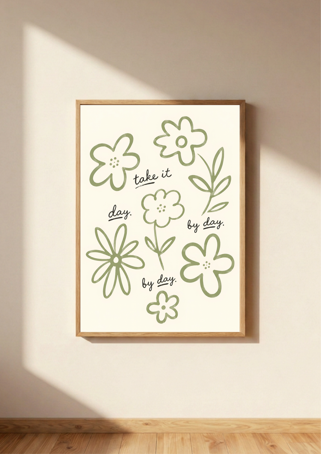 Take It Day by Day Art Print