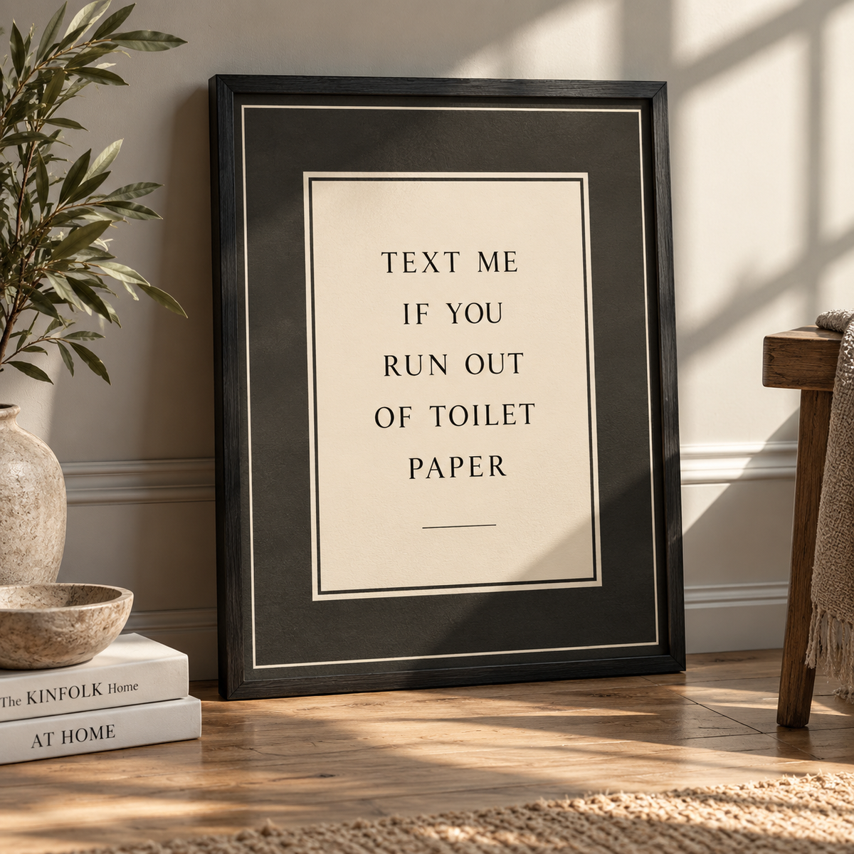 Text Me Toilet Paper Print