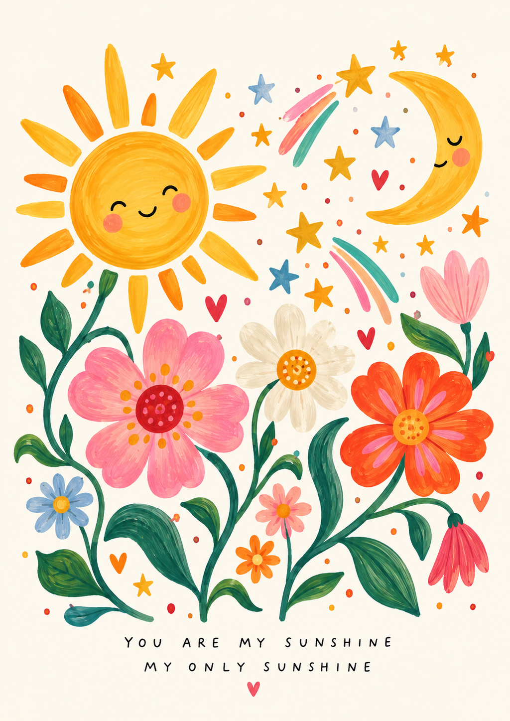 You Are My Sunshine Nursery Print