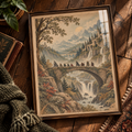 Vintage Fellowship Print | Fantasy Adventure Wall Art | Storybook Landscape Poster