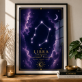 Libra Zodiac Star Sign Art Print