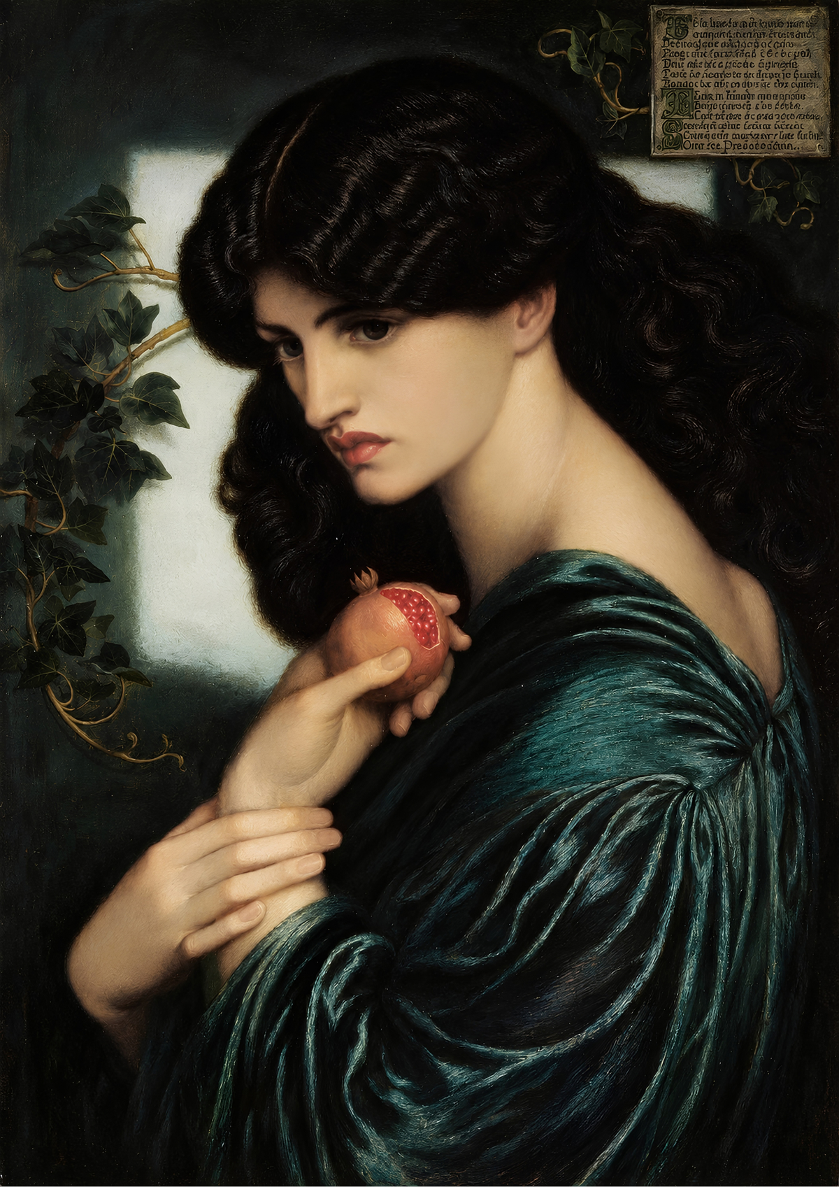 Proserpine Art Print | Dante Gabriel Rossetti-Inspired Pre-Raphaelite Art