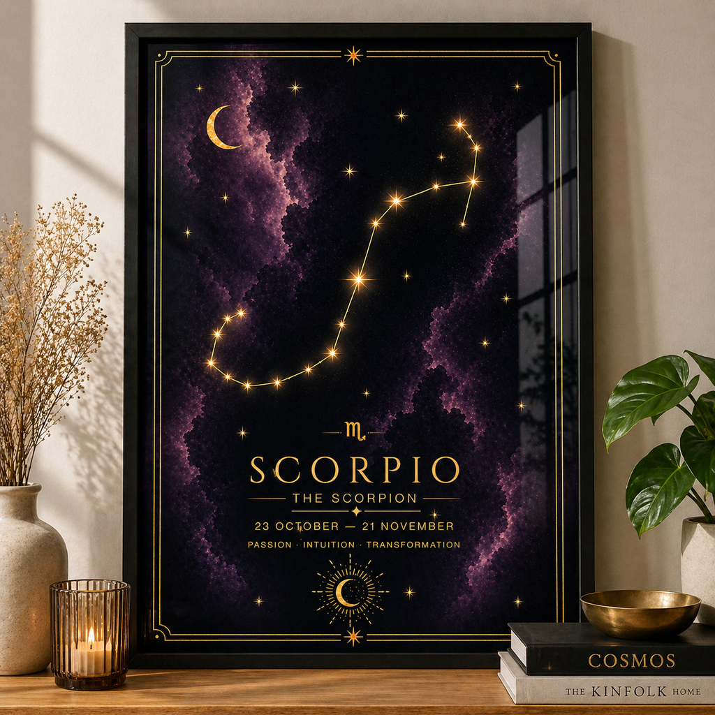 Scorpio Zodiac Star Sign Art Print