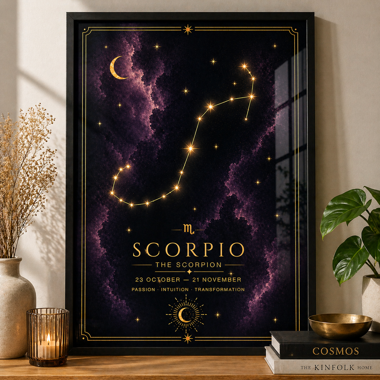 Scorpio Zodiac Star Sign Art Print