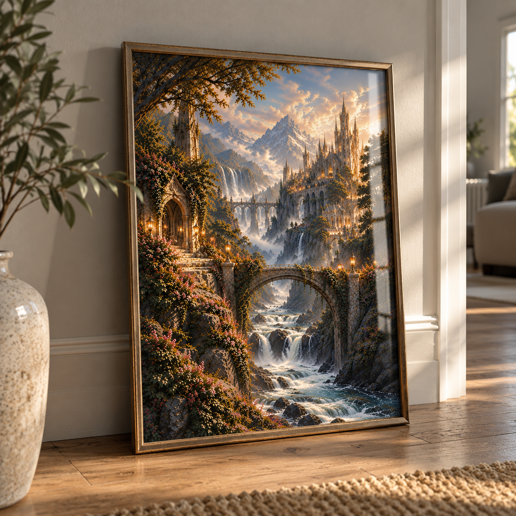 Golden Vale Fantasy Art Print