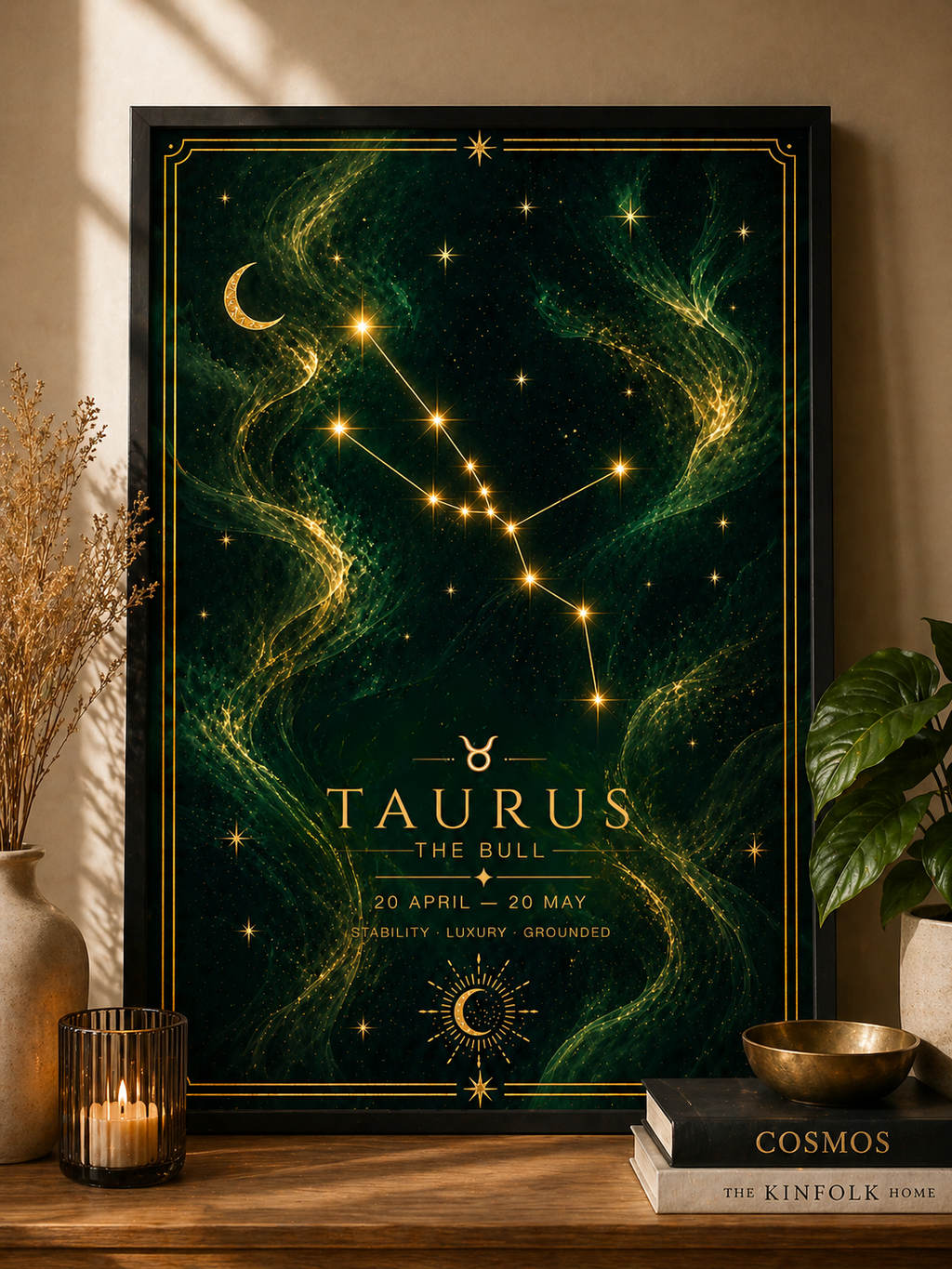 Taurus Zodiac Star Sign Art Print