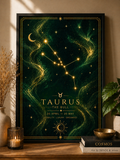Taurus Zodiac Star Sign Art Print