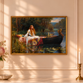 The Lady of Shalott Art Print | Waterhouse-Inspired Literary Wall Art