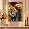The Soul of the Rose Art Print | Waterhouse-Inspired Romantic Wall Art