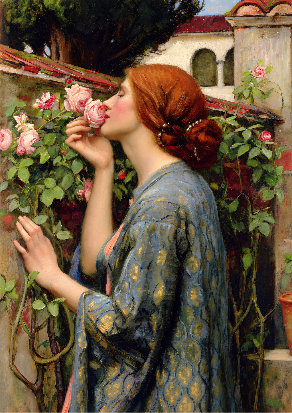 The Soul of the Rose Art Print | Waterhouse-Inspired Romantic Wall Art