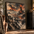 The Watching Tower & Orcs Art Print
