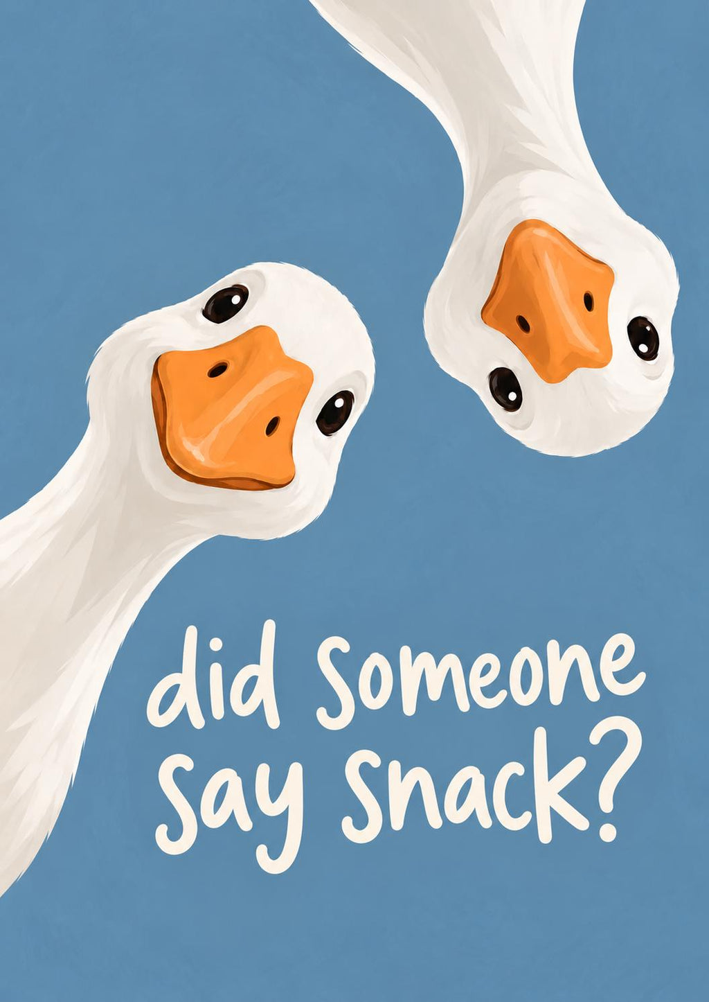 Did Someone Say Snack Goose Print, Funny Kitchen Wall Art, Cute Goose Poster, Colourful Kitchen Decor, Duck Print, Quirky Foodie Gift