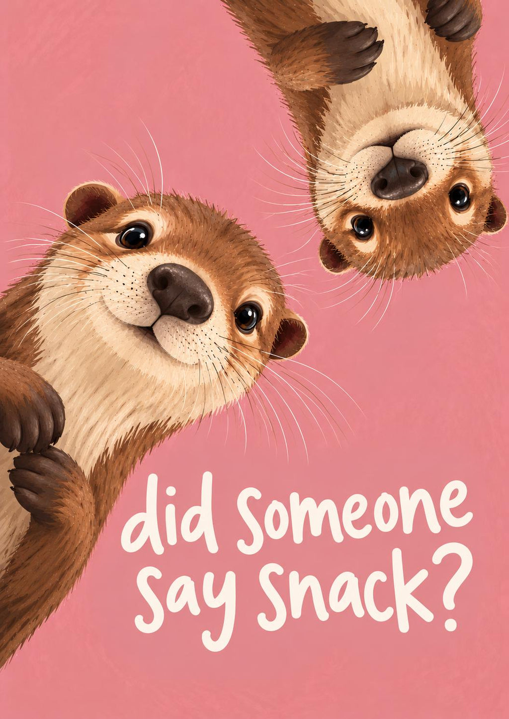 Otter Kitchen Print, Did Someone Say Snack Poster, Funny Otter Wall Art, Cute Animal Kitchen Decor, Quirky Foodie Gift