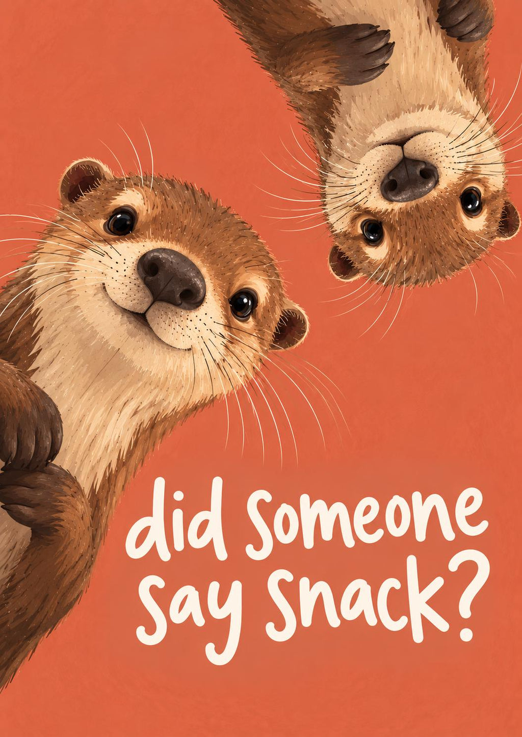 Otter Kitchen Print, Did Someone Say Snack Poster, Funny Otter Wall Art, Cute Animal Kitchen Decor, Quirky Foodie Gift